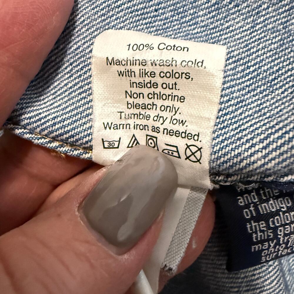 Women's Madewell Medium Wash Denim Blue Jean Button Front Jacket Size Small - Picture 6 of 9